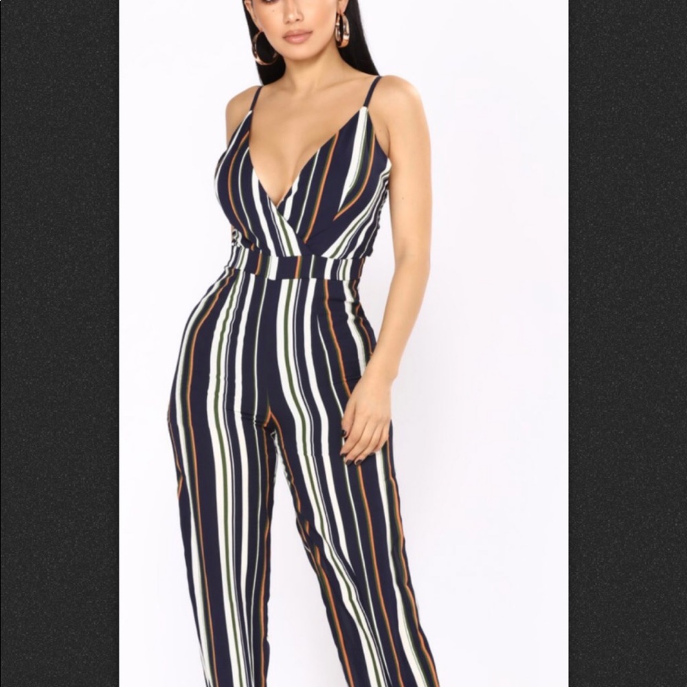 Striped Jumpsuit